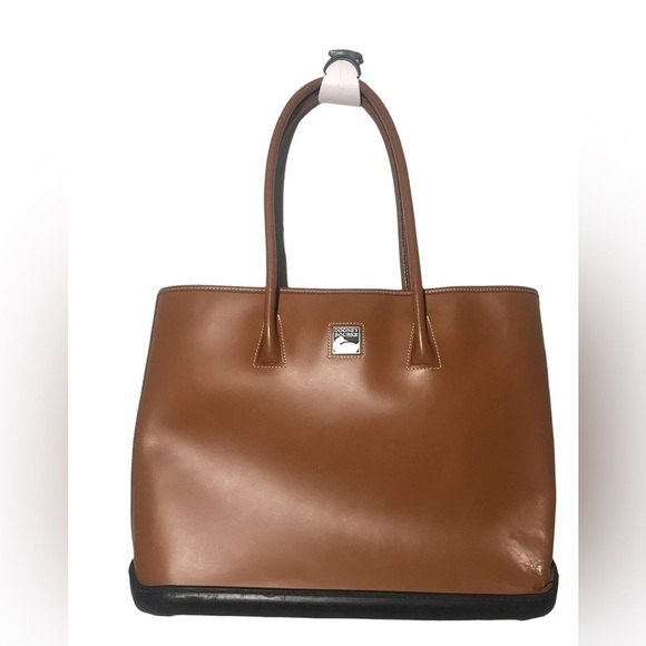 Dooney and Bourne tan leather Parasole handbag - Picture 1 of 6